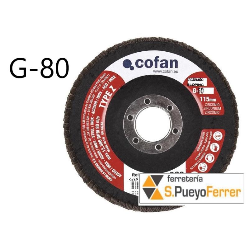 DISCO LAMINAS 115X22.2 G 80