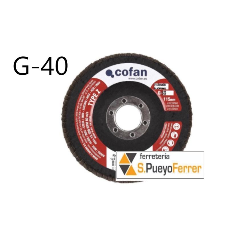 DISCO LAMINAS 115X22.2 G 40