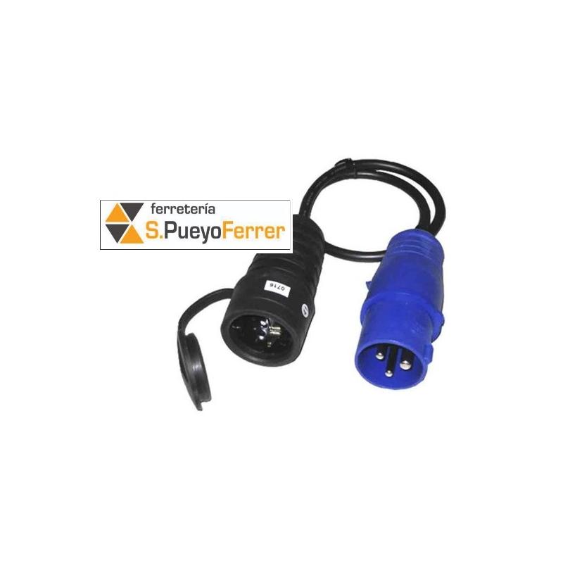 CLAVIJA CETAC IP44 + CABLE + BASE AEREA T/TL 16A
