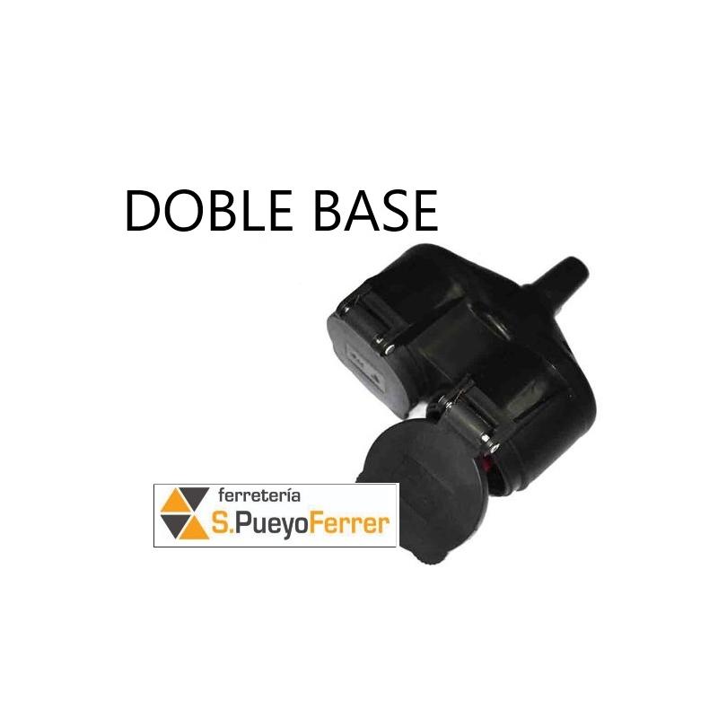 DOBLE BASE GOMA TT IP44 16A