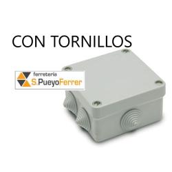 CAJA EMPALME CUADRADA 100X100X45 CON TORNILLO