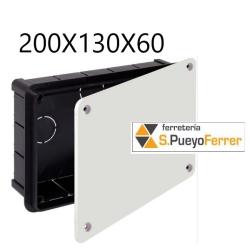 CAJA CUADRADA 200X130X60 CON TORNILLOS