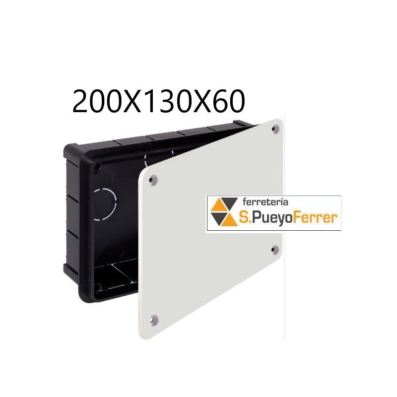 CAJA CUADRADA 200X130X60 CON TORNILLOS