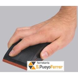 TACO LIJADOR PLASTICO MANO 130X70X32MM