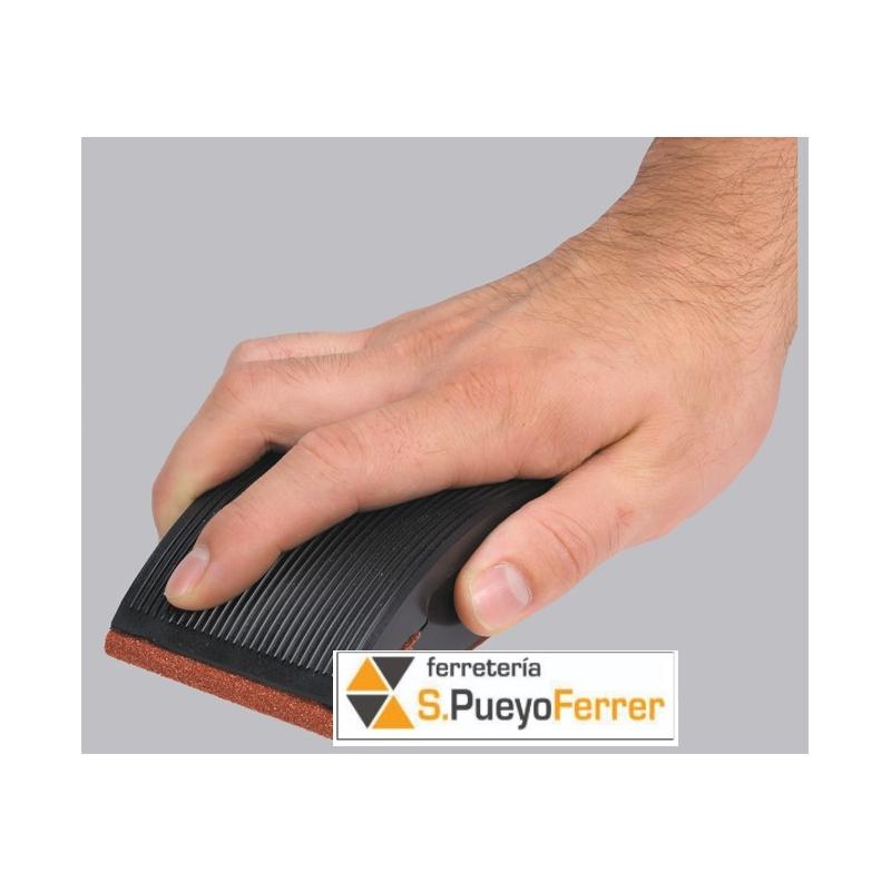 TACO LIJADOR PLASTICO MANO 130X70X32MM