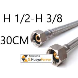 CONEXION H1/2-H3/8 30CM INOX latiguillo