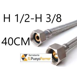CONEXION H1/2-H3/8 40CM INOX latiguillo