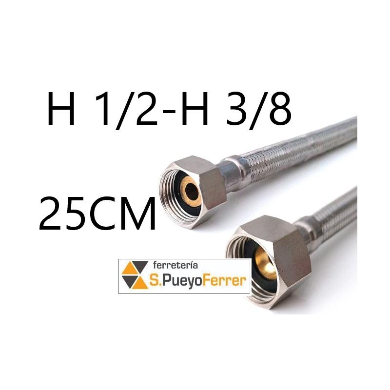 CONEXIÓN H1/2-H3/8 25 INOX latiguillo