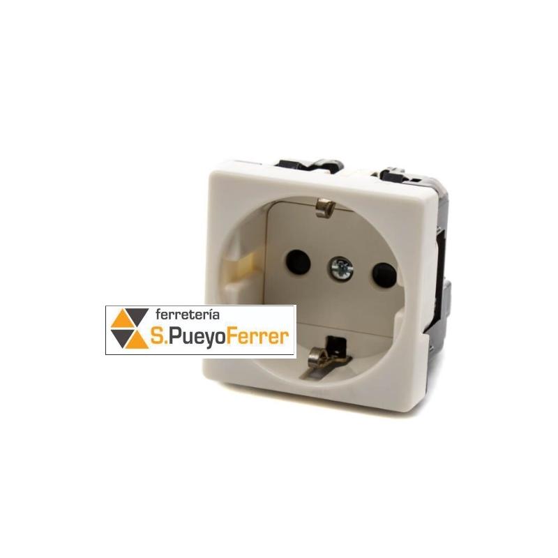 BASE SIMON MARFIL 2P TT LAT. SCHUKO+SEG S-27 27472-62