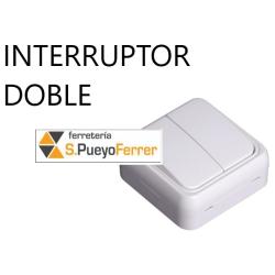 INTERRUPTOR DOBLE CONMUTADOR SUPERFICIE