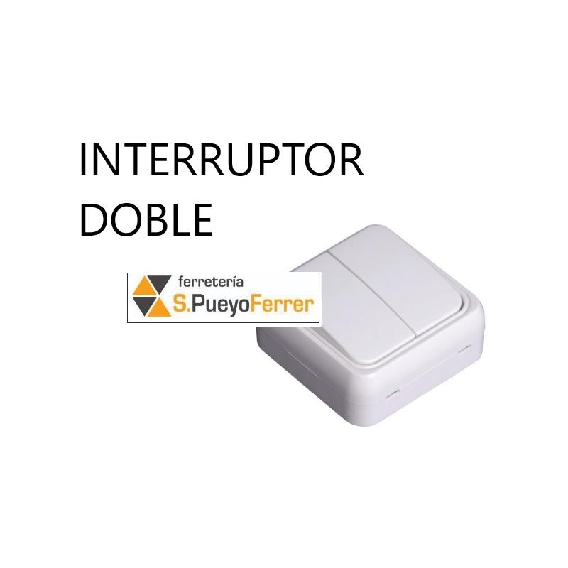 INTERRUPTOR DOBLE CONMUTADOR SUPERFICIE