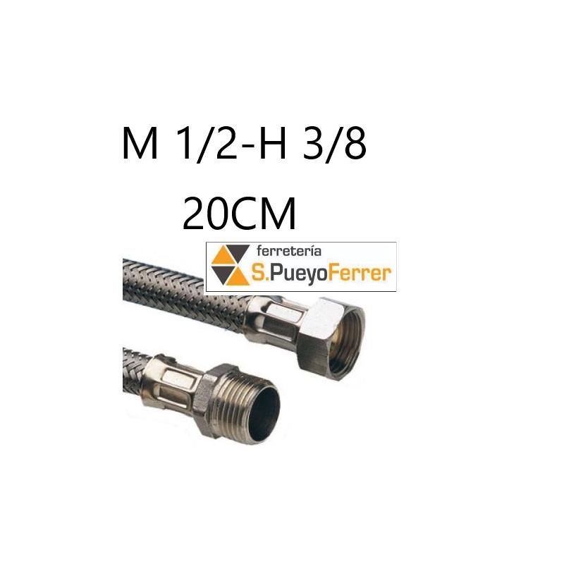 CONEXIÓN M1/2-H3/8 20 INOX latiguillo