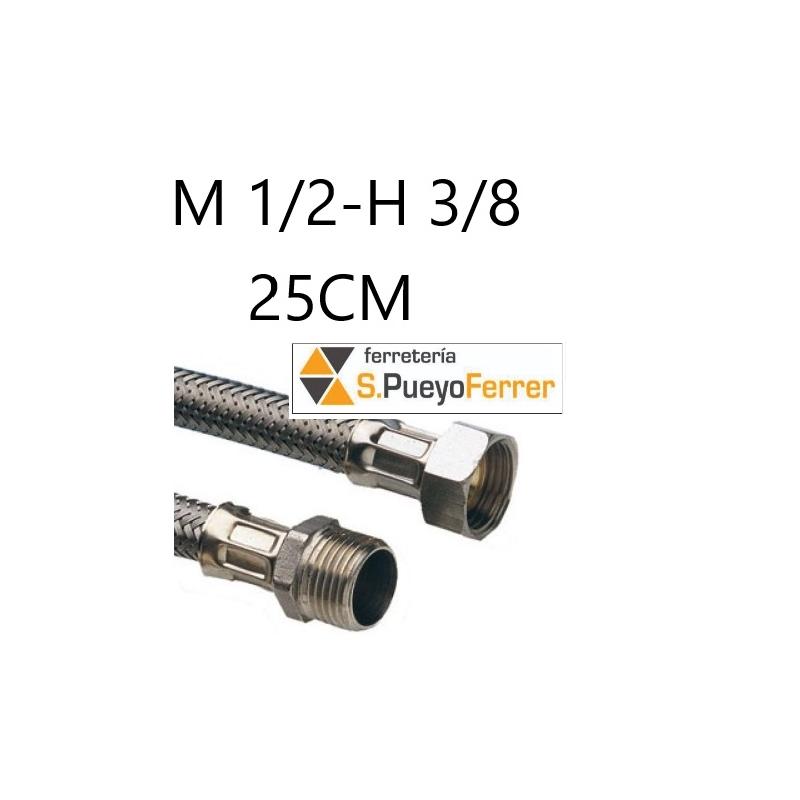 CONEXION M1/2-H3/8 25 INOX latiguillo