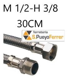 CONEXIÓN M1/2-H3/8 30 INOX latiguillo