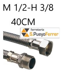 CONEXIÓN M1/2-H3/8 40 INOX latiguillo