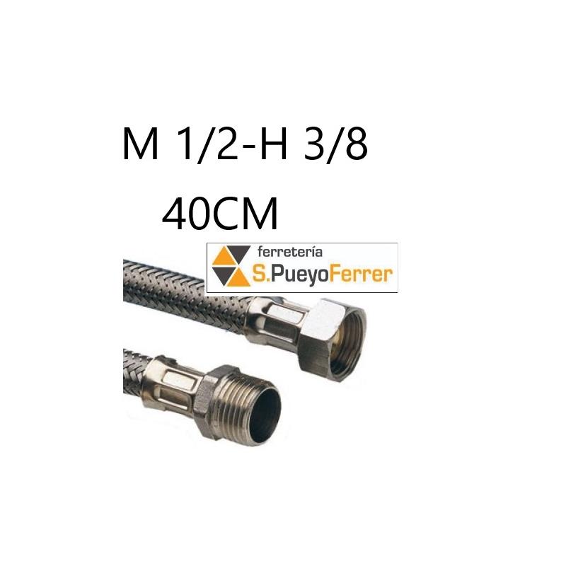 CONEXIÓN M1/2-H3/8 40 INOX latiguillo