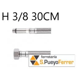 CONEXIÓN H3/8 30CM 37MM INOX latiguillo grifo