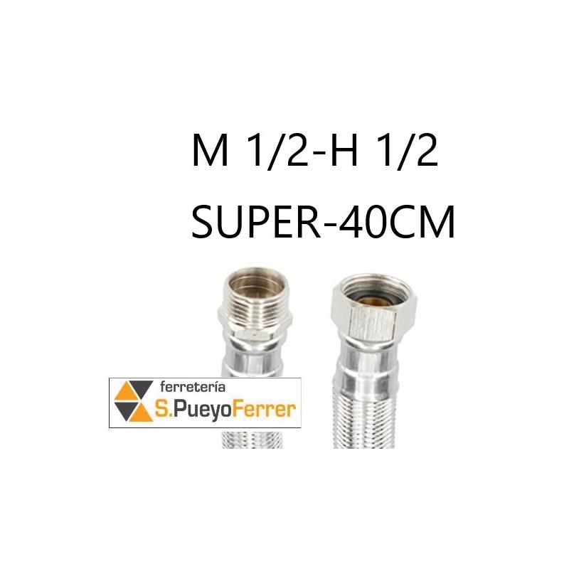 SUPER CONEXIÓN M1/2-H1/2 40 INOX latiguillo