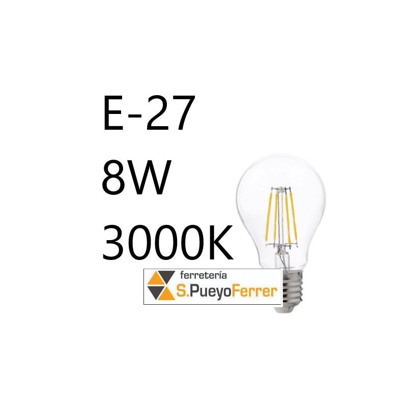 BOM ESTANDAR LED FILAMENTO 8W E27 3000K