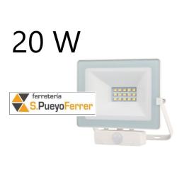 FOCO BLANCO PROYECTOR LED C/SENSOR 20W