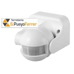 DETECTOR BLANCO DE MOVIMIENTO CON REGULADOR NOCHE/DIA 180º IP44
