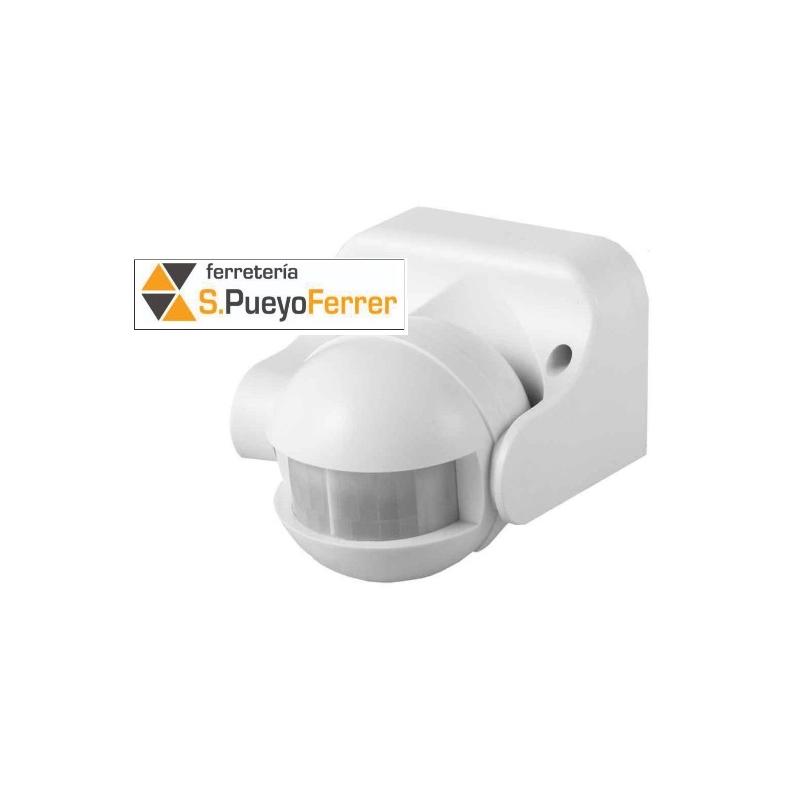 DETECTOR BLANCO DE MOVIMIENTO CON REGULADOR NOCHE/DIA 180º IP44