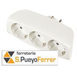 MULTICONECTOR TRIPLE 16A TTL 3T MARFIL