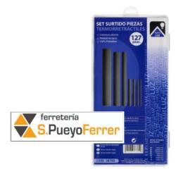 SURTIDO 127 MANGUERAS TERMORETRACTIL NEGRAS