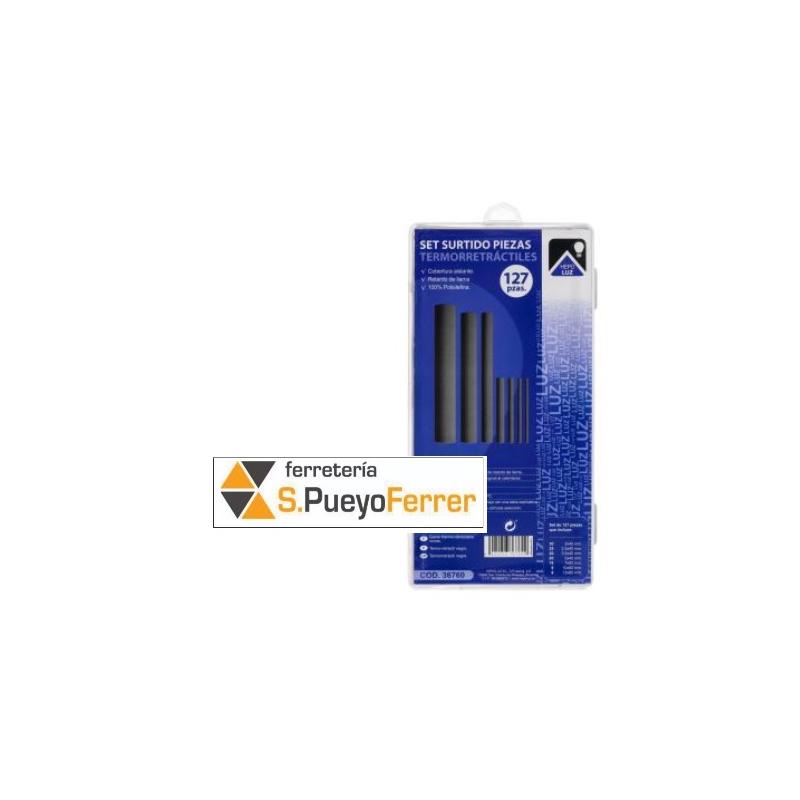 SURTIDO 127 MANGUERAS TERMORETRACTIL NEGRAS