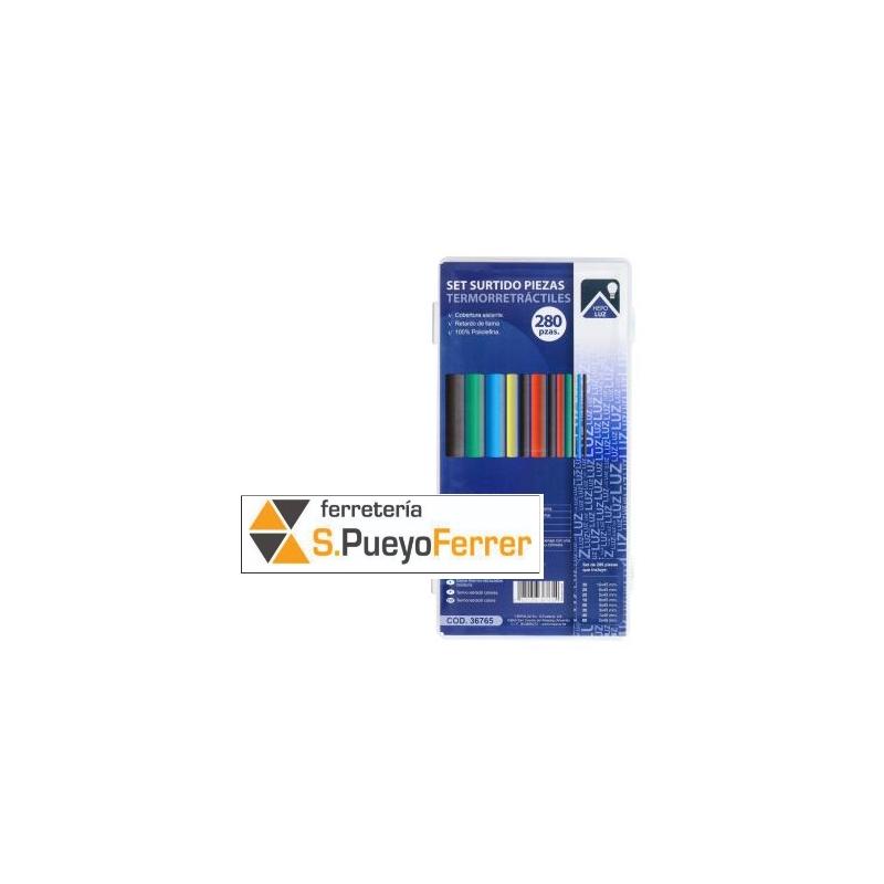 SURTIDO 280 MANGUERAS TERMORETRACTIL COLORES