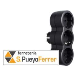 ADAPTADOR 3T FRONTAL NEGRO