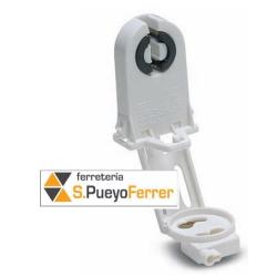 PORTALAMPARAS FLUORESCENTE CON PORTACEBADOR